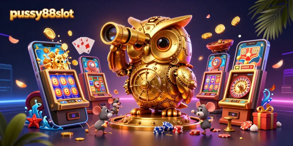 เล่นเกมสล็อตมือถือ pussy888slot ผ่านมือถือได้ง่ายๆ พร้อมโบนัสมากมาย